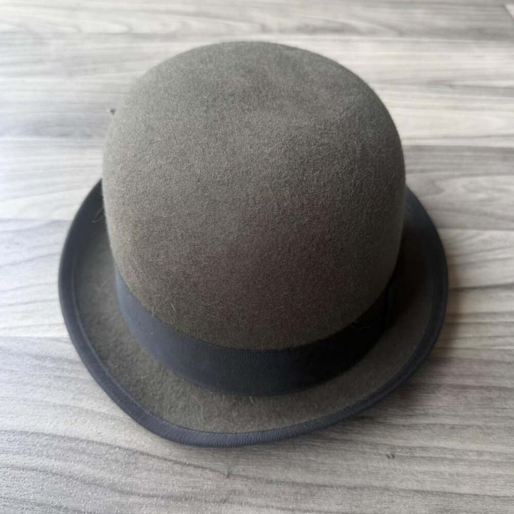Belfry Deuce Bowler Hat Grey Wool Felt